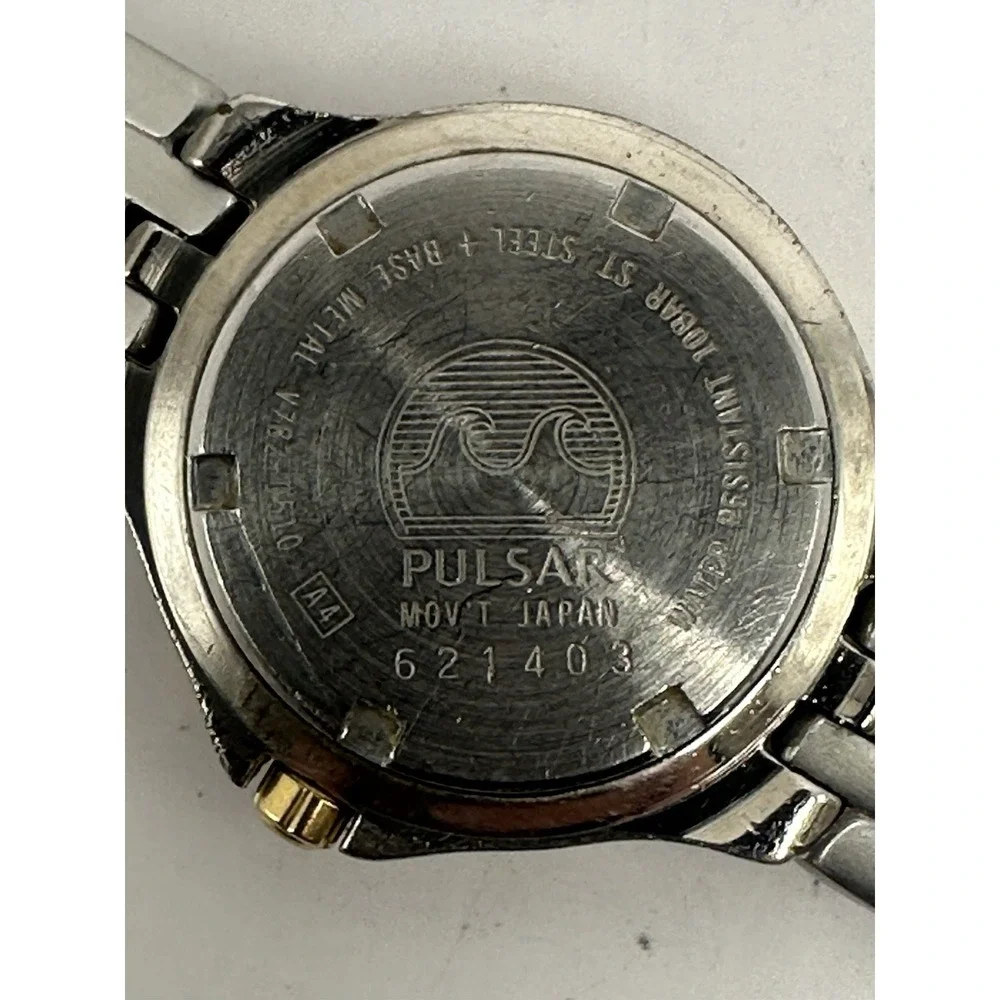 Pulsar V782-0510 New Battery Ladies Watch 27MM 5.75